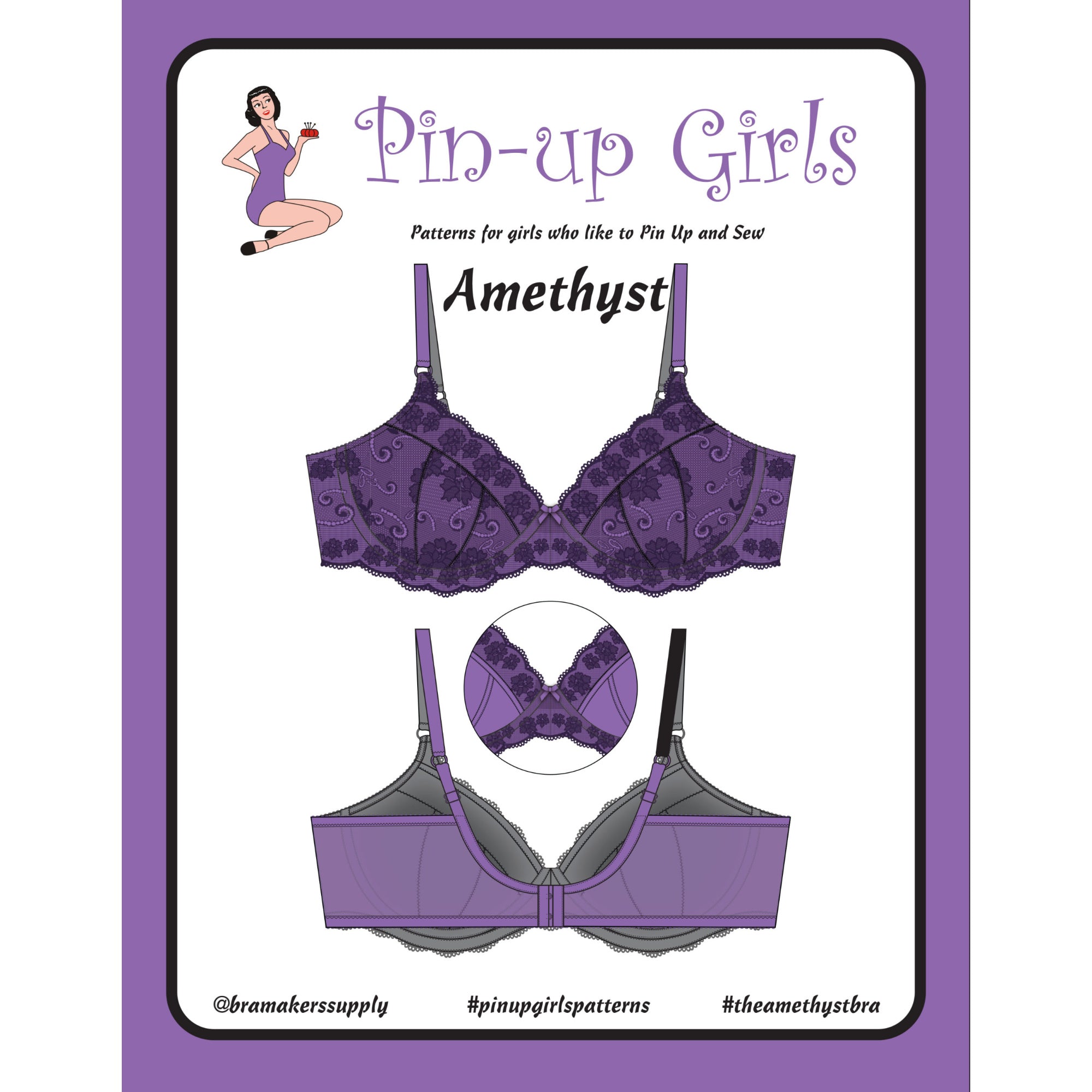 Pin-Up Girls: Anita Lace Foam Cup Bra Pattern from