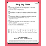 Panty Pattern, Betty Boy Shorts Panty Pattern, Bra-Makers Supply