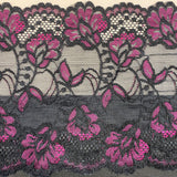 Bra Fabric Kit, Black and Lace Trio Bra Making Fabric Kit for all Bra Patterns
