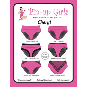 Panty Pattern, Cheryl Back Seam Panty, Bra-Makers Supply - Gigi's Bra Supply