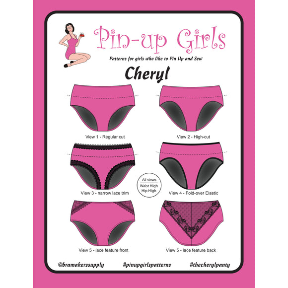 Panty Pattern, Cheryl Back Seam Panty, Bra-Makers Supply