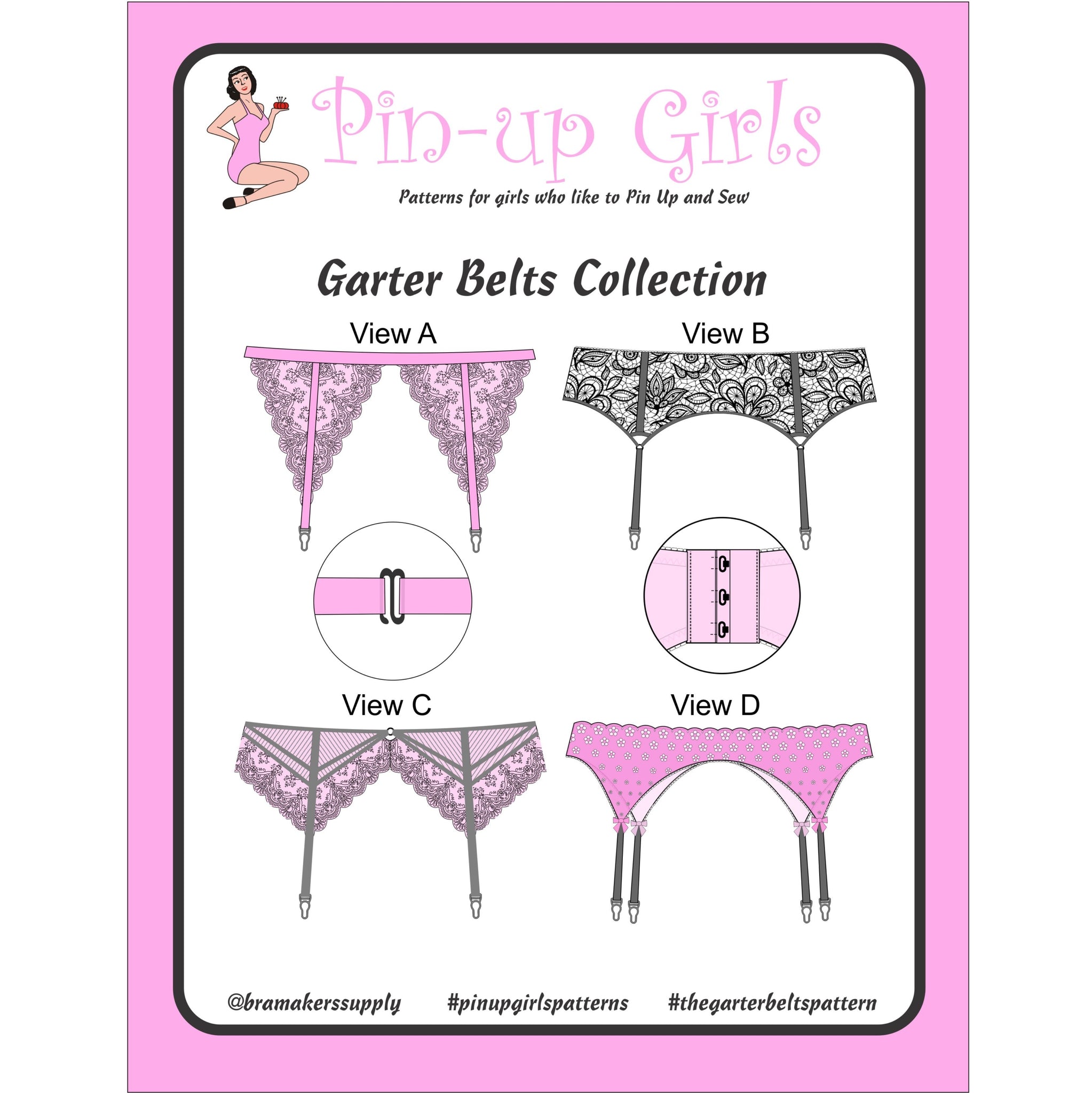Garter Belts Pattern, Bra-Makers Supply Gigis Bra Supply Garter Belts Pattern, Bra-Makers Supply Gigis Bra Supply