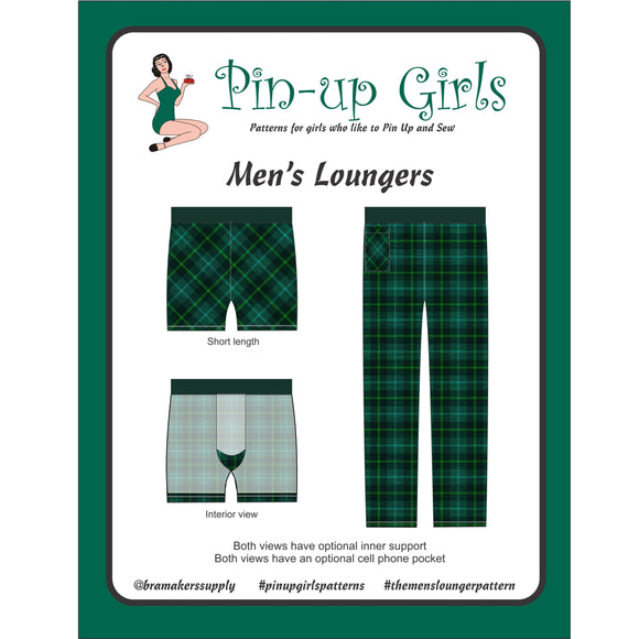 Mens Loungers Pattern, Loungers Pattern for Men, Bra-Makers Supply