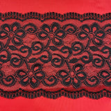 Bra Fabric Kit, Red and Lace Trio Bra Making Fabric Kit for all Bra Patterns