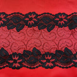 Bra Fabric Kit, Red and Lace Trio Bra Making Fabric Kit for all Bra Patterns