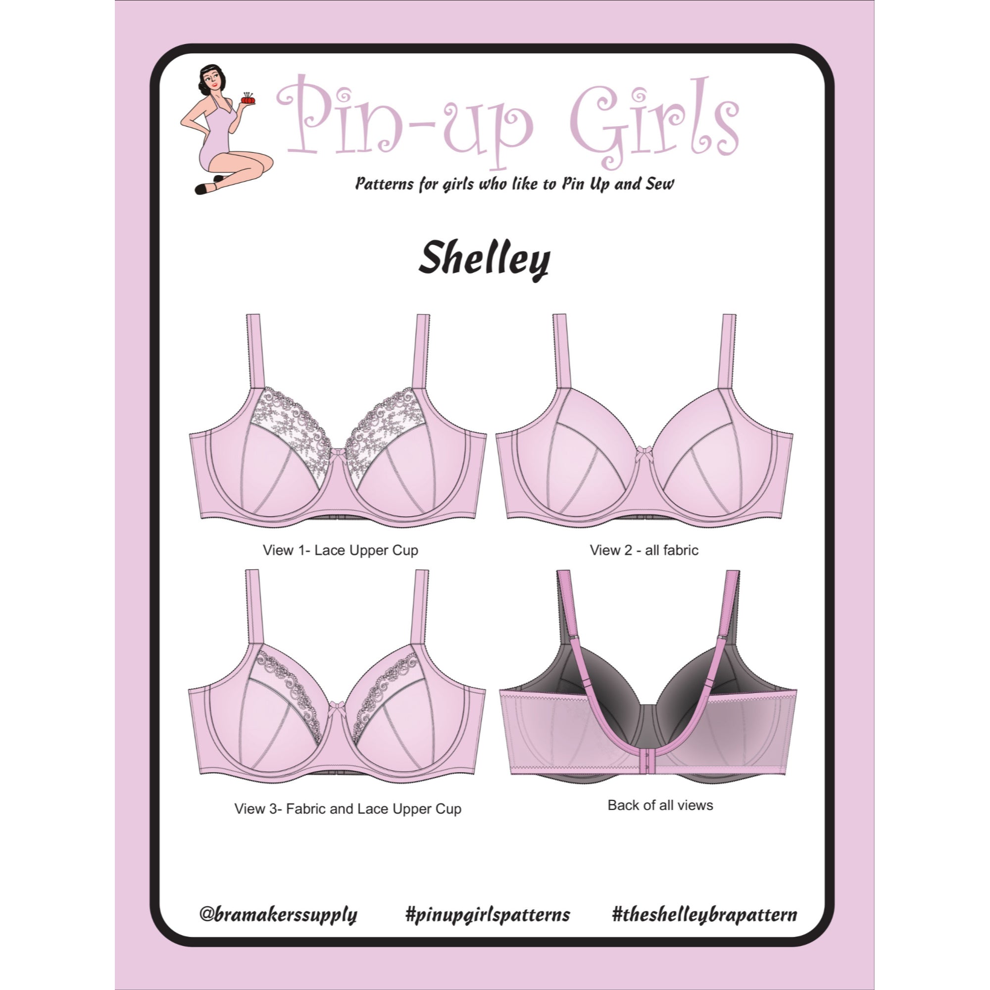 Pin-Up Girls: Shelley Full Band Bra Pattern from