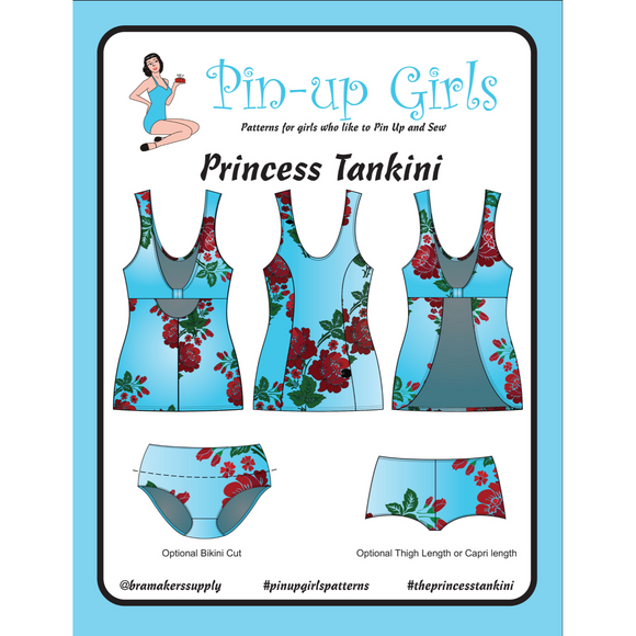 Bra Pattern, Tankini Swimsuit Pattern Princess Tankini, Bra-Makers Supply