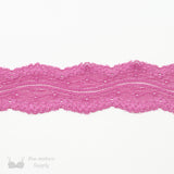 Lace, Stretch Lace, 2" Floral Galloon Stretch Lace, 2 inch
