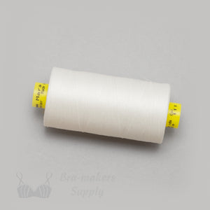 Bra Sewing Thread, Off-White, Gütermann Mara 120 All Purpose Polyester Thread - Tex 25 – 1,000 Meters, 1,093 Yds. - Gigi's Bra Supply
