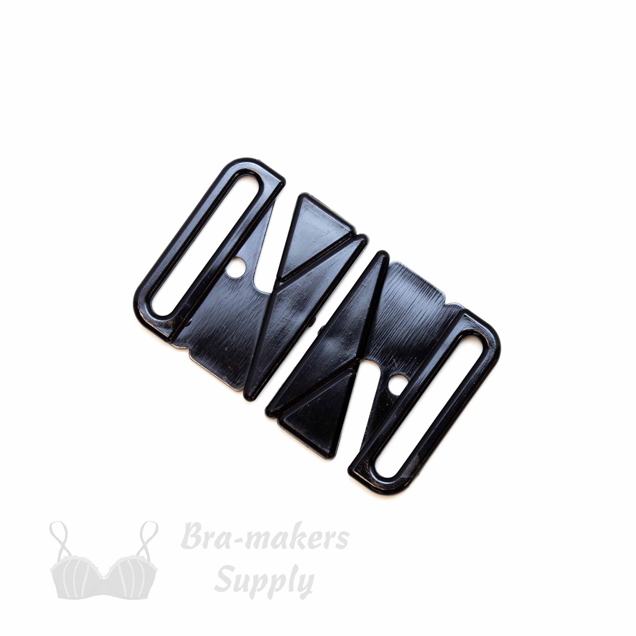  10pcs 20mm Black Plastic Buckles Front Closure Hook & Clasp  Fasteners Bikini Clasp Fasteners Bra Swimwear Clip
